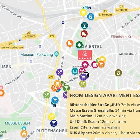 Homefy Design Apartment - Top Location - Old Building Charme Meets Modern Design Essen